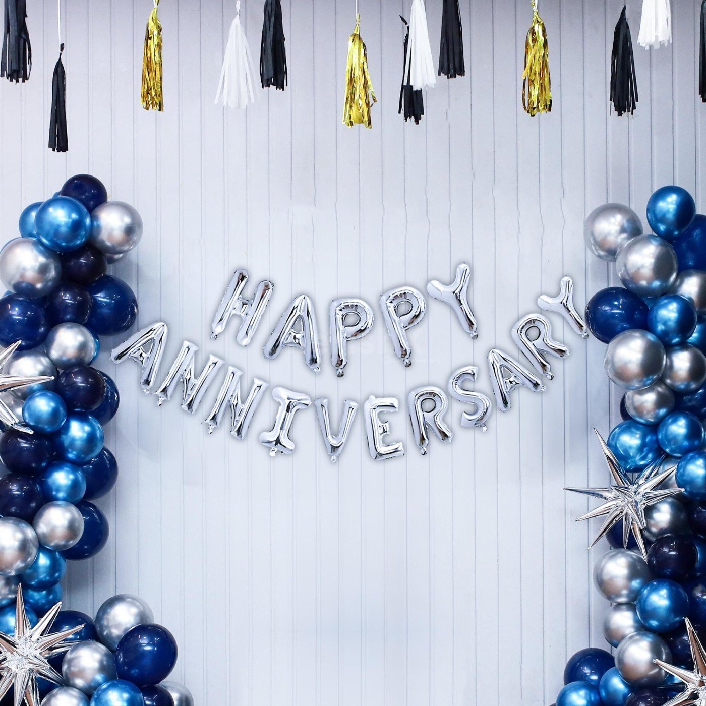 Night Blue Color Anniversary Decoration Package - Image 4