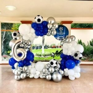 Football Theme Balloon Setup