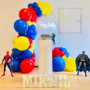 Superhero Birthday Bash Setup