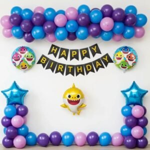 Kids Baby Shark Theme Balloon Decor