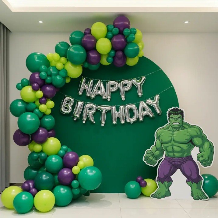 Birthday Smash Hulk Theme Setup