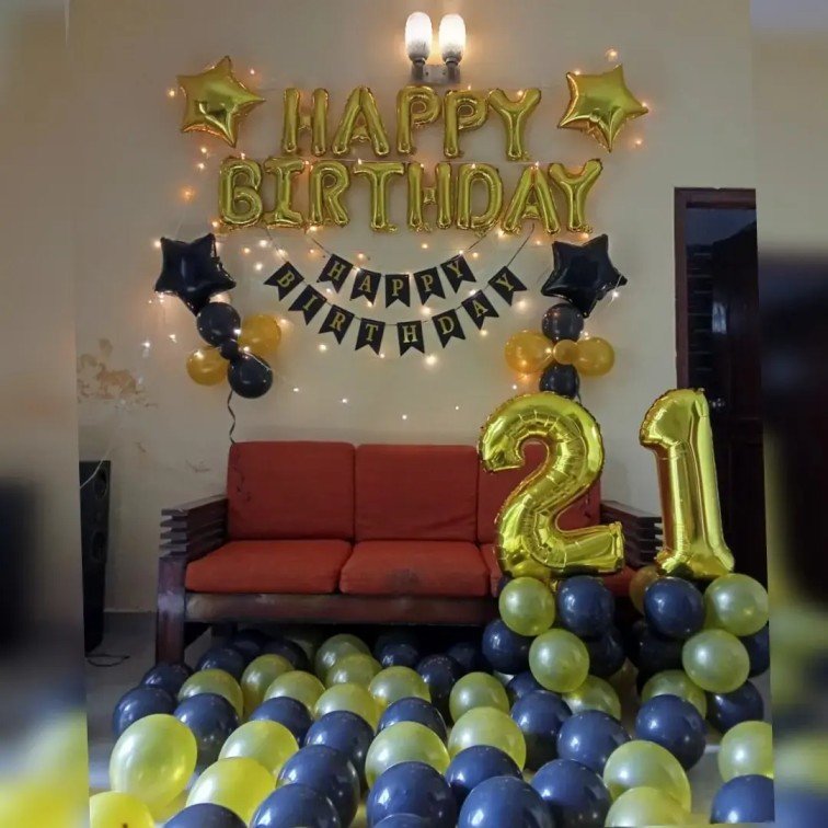 Birthday Decor with Fairy Light