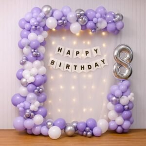 Pastel Birthday Arch Decoration