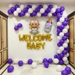 Baby Welcome Balloon Arch Decor